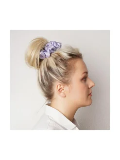 Upcycle with Jing Mulberry Silk Scrunchie -hiusdonitsi - vaaleanvioletti^ Hiustarvikkeet