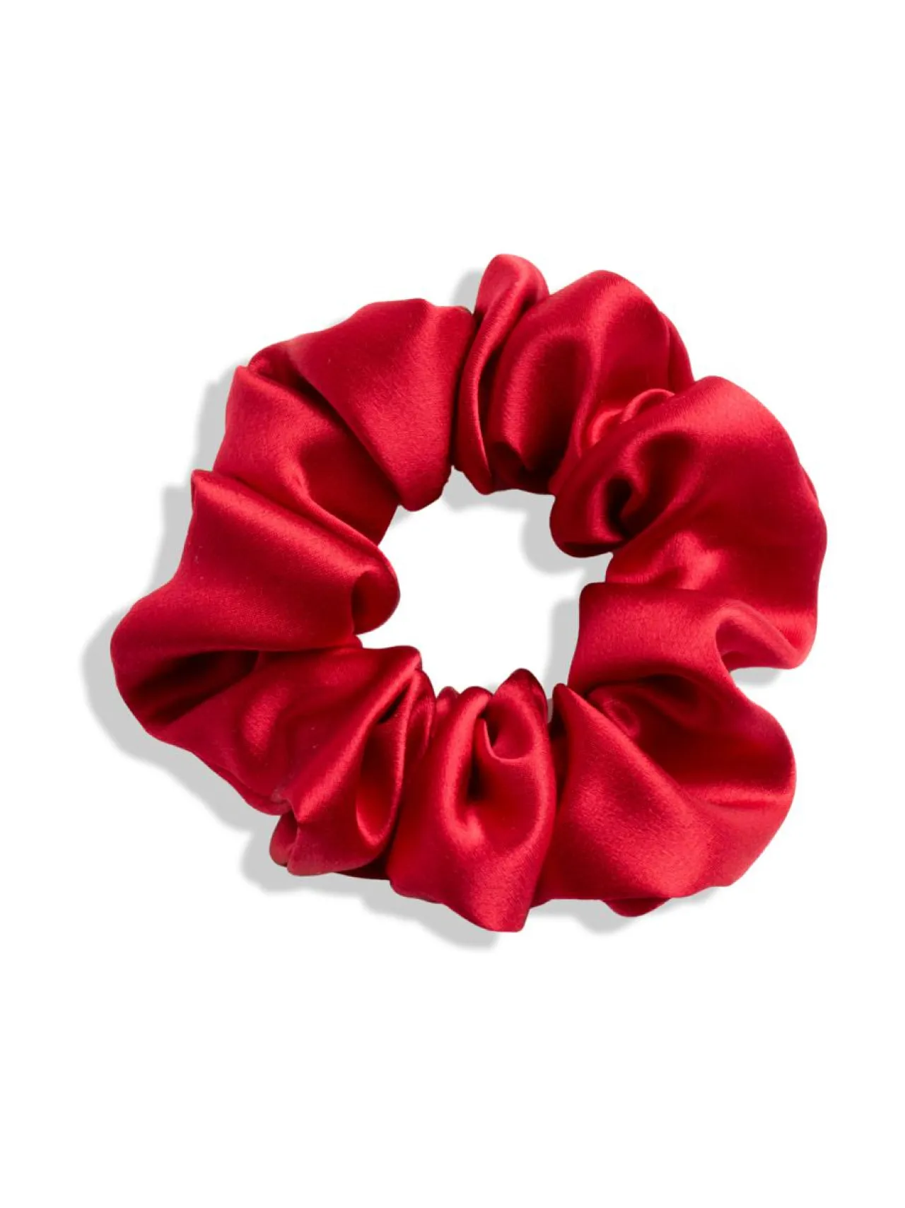 Upcycle with Jing Mulberry Silk Scrunchie -hiusdonitsi - punainen^ Hiustarvikkeet
