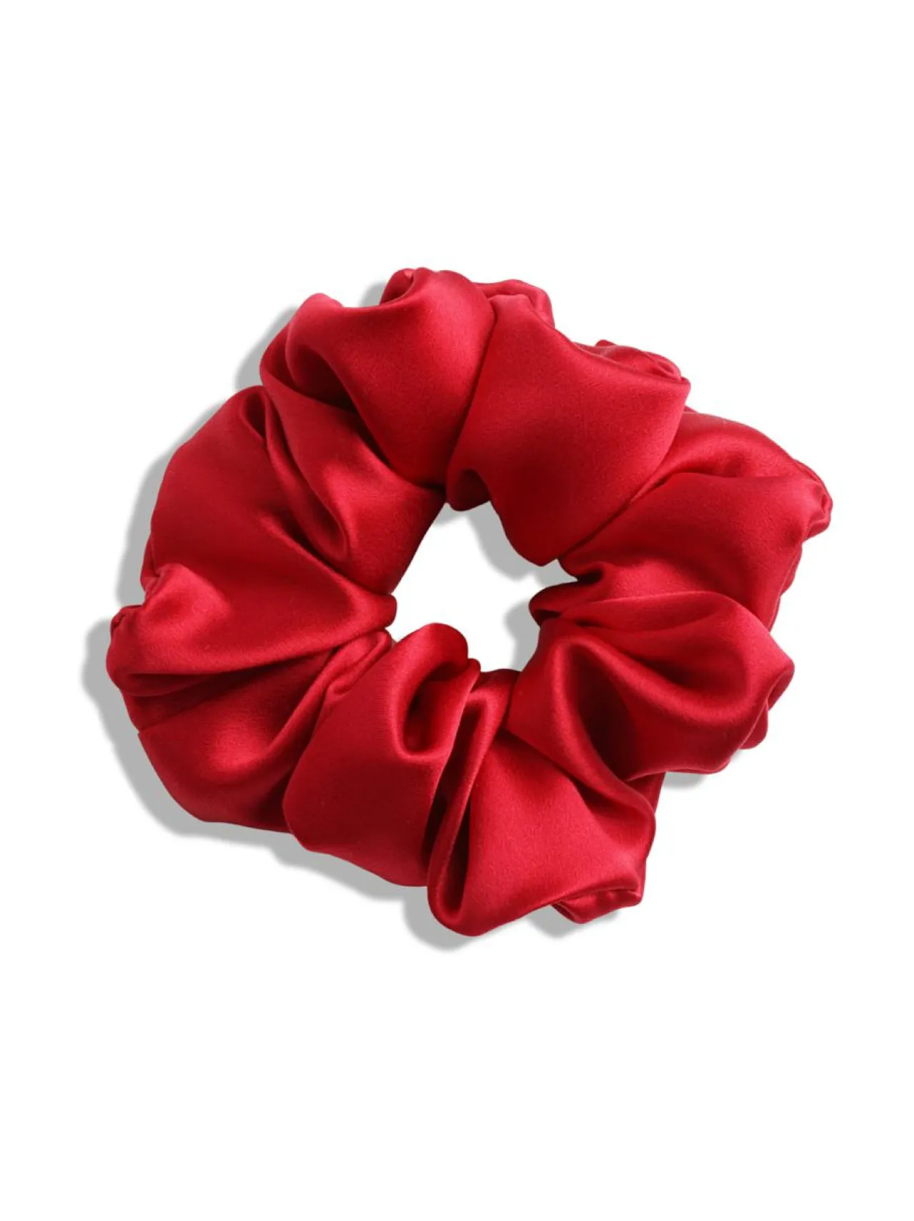 Upcycle with Jing Mulberry Silk Scrunchie -hiusdonitsi - punainen^ Hiustarvikkeet