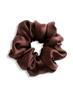 Hiustarvikkeet<Upcycle with Jing Mulberry Silk Scrunchie -hiusdonitsi - ruskea BROWN