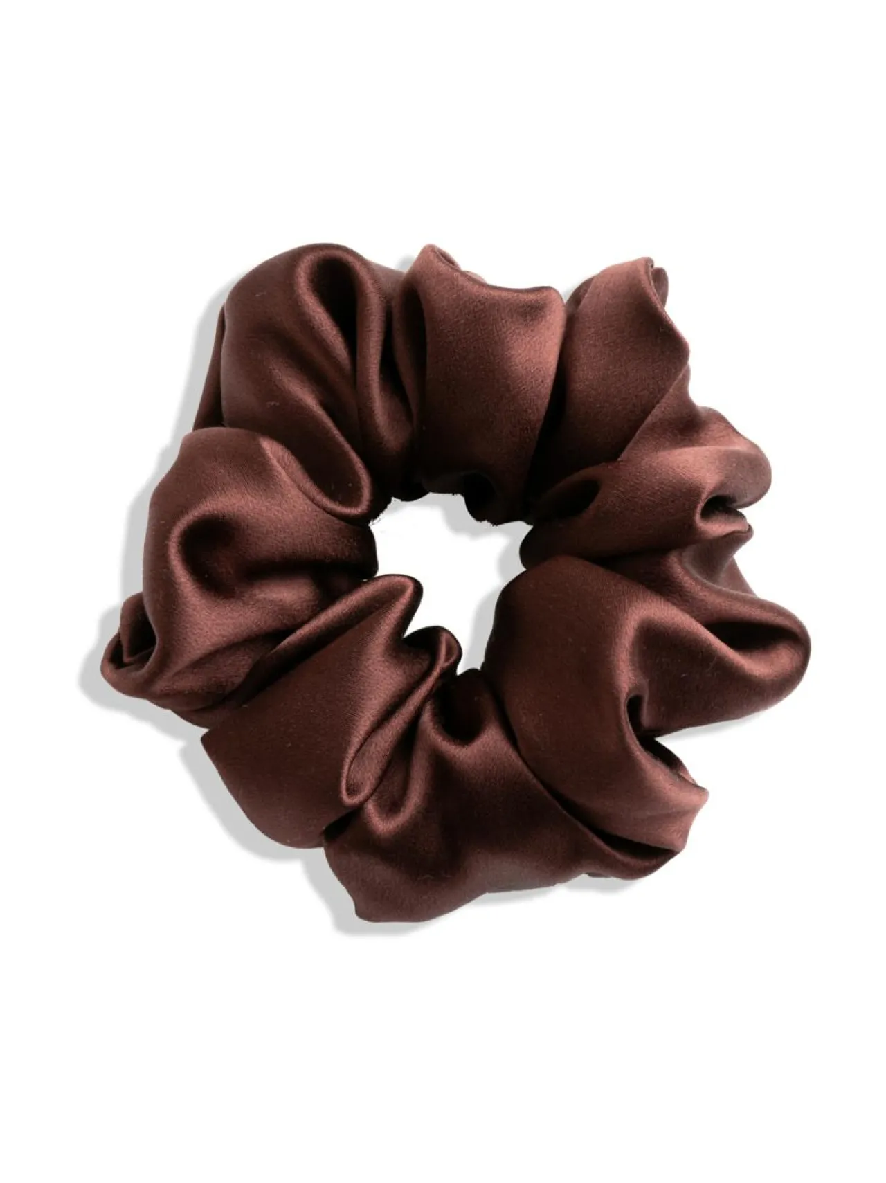 Hiustarvikkeet<Upcycle with Jing Mulberry Silk Scrunchie -hiusdonitsi - ruskea BROWN