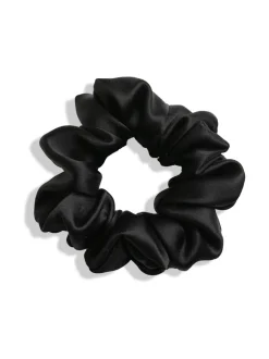 Upcycle with Jing Mulberry Silk Scrunchie -hiusdonitsi - musta^ Hiustarvikkeet
