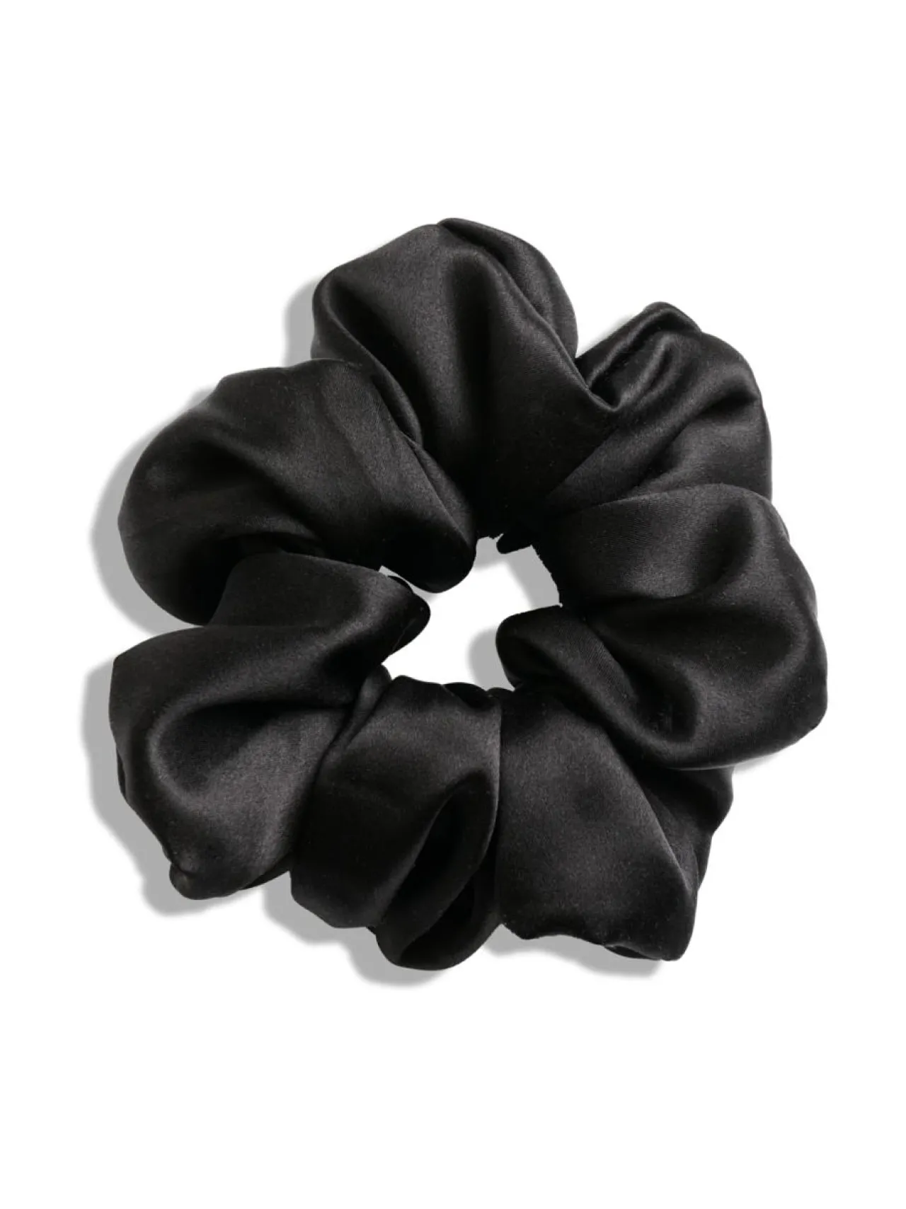 Upcycle with Jing Mulberry Silk Scrunchie -hiusdonitsi - musta^ Hiustarvikkeet
