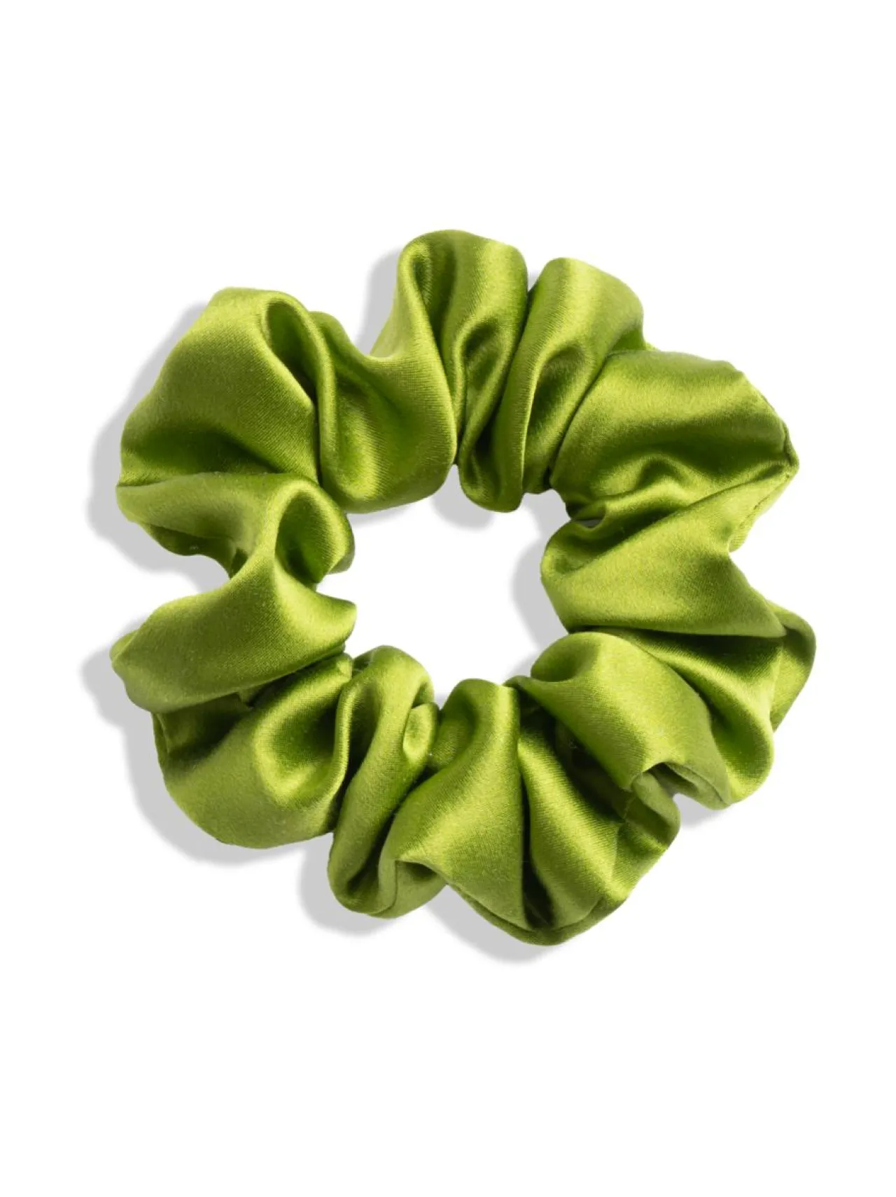 Upcycle with Jing Mulberry Silk Scrunchie -hiusdonitsi - vihreä^ Hiustarvikkeet