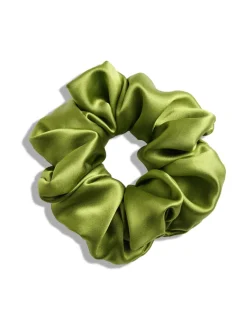Upcycle with Jing Mulberry Silk Scrunchie -hiusdonitsi - vihreä^ Hiustarvikkeet