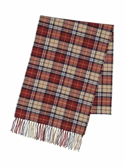 Huivit & Kaulaliinat<GANT Multi Check -villahuivi 604 PLUMPED RED
