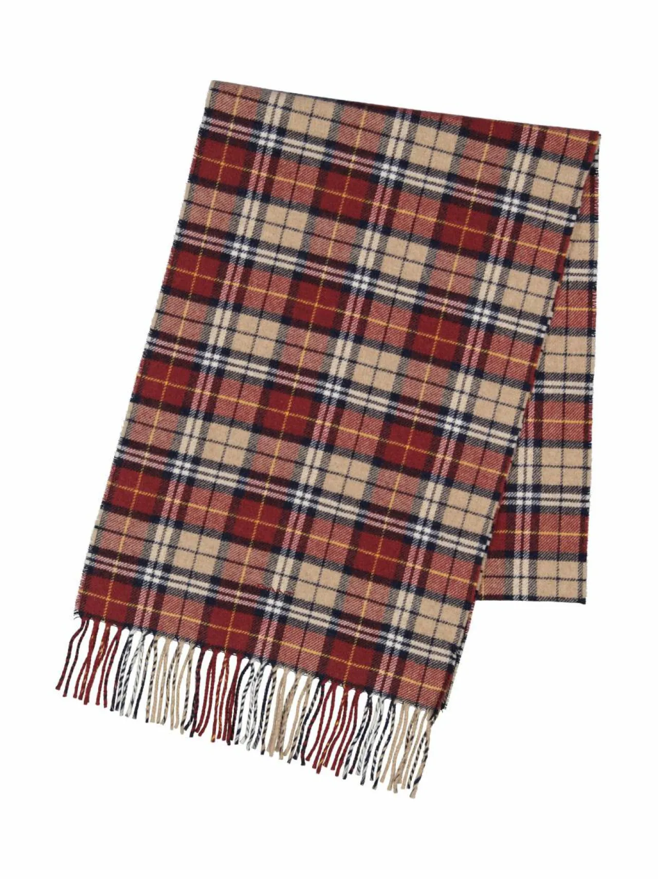 Huivit & Kaulaliinat<GANT Multi Check -villahuivi 604 PLUMPED RED
