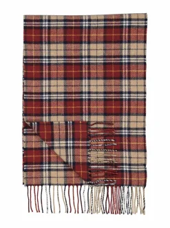 Huivit & Kaulaliinat<GANT Multi Check -villahuivi 604 PLUMPED RED