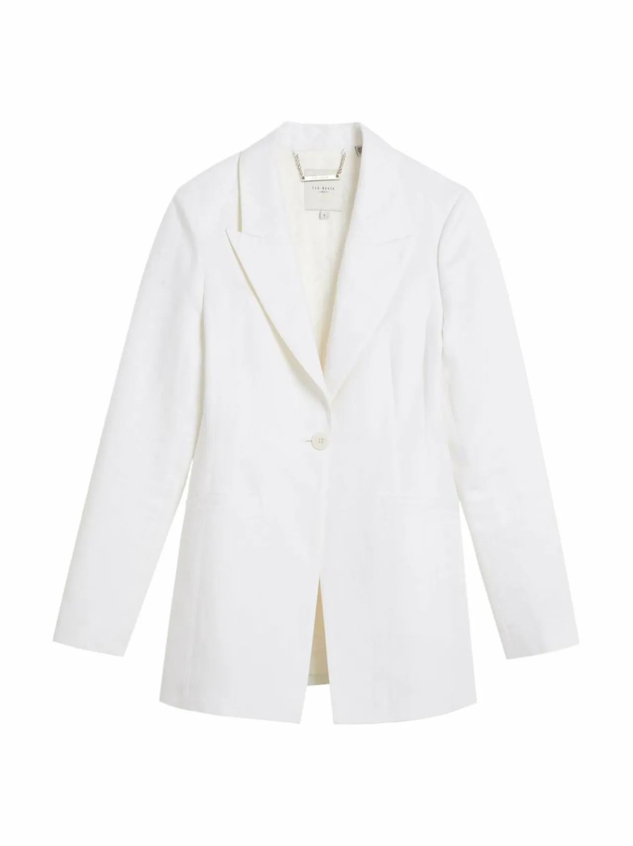 Bleiserit & Jakut<Ted Baker London Musub- puuvilla-pellavableiseri WHITE