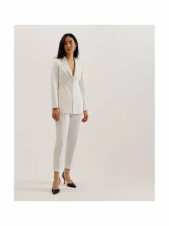 Bleiserit & Jakut<Ted Baker London Musub- puuvilla-pellavableiseri WHITE