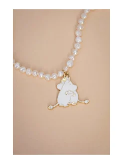 Korut & Hiuskoristeet<pfgSTOCKHOLM Muumi - Moomin Kids Pearl Kaulakoru VALKOINEN