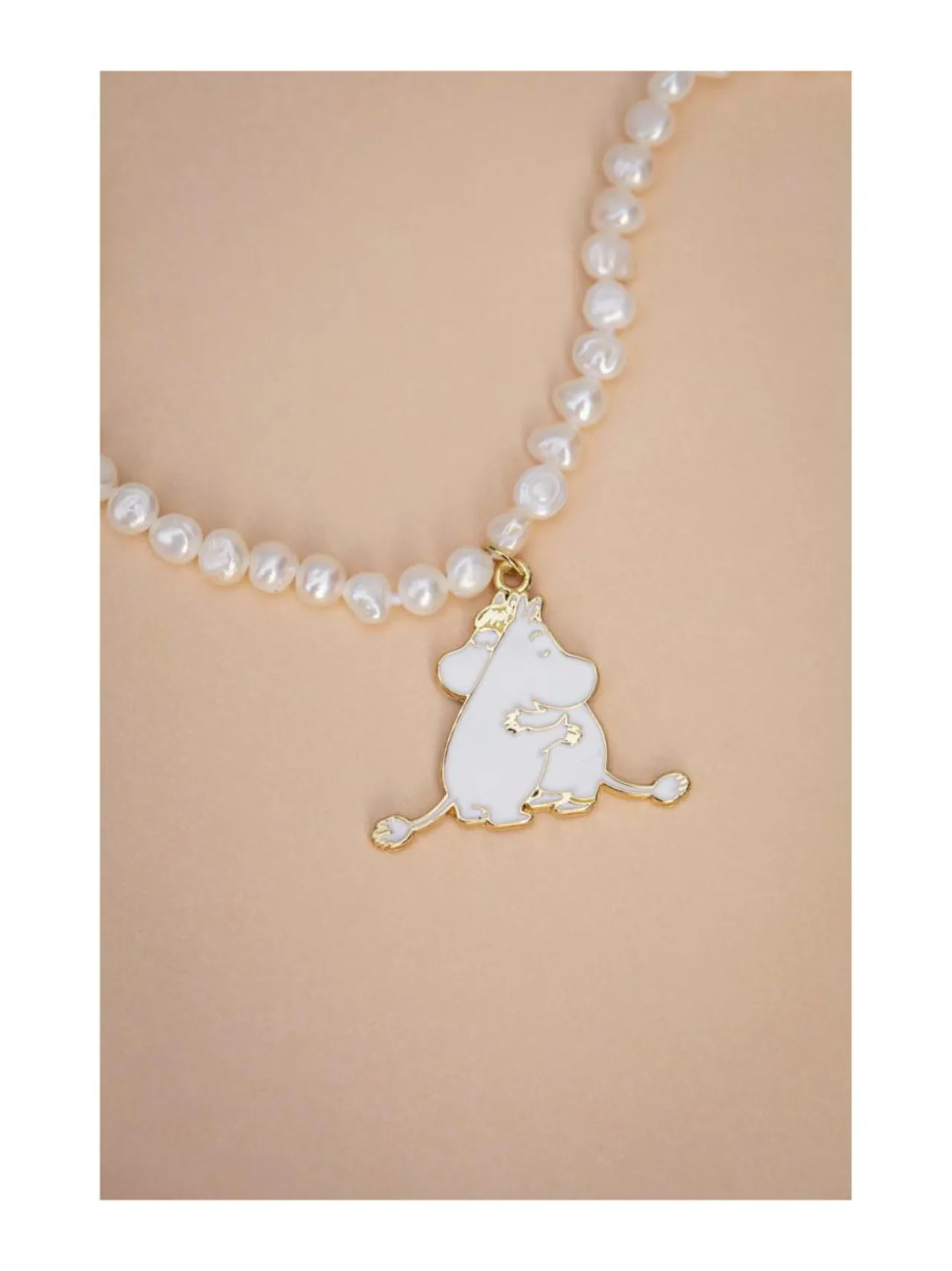 Korut & Hiuskoristeet<pfgSTOCKHOLM Muumi - Moomin Kids Pearl Kaulakoru VALKOINEN
