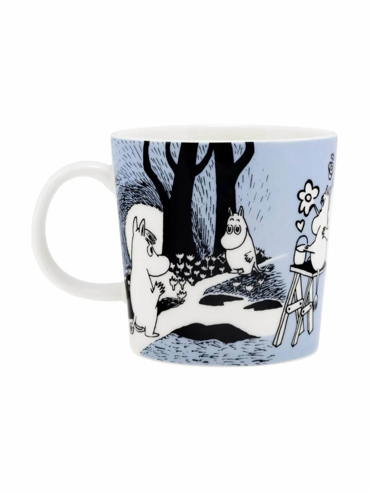 Mukit & Kupit & Asetit<Moomin Arabia Muumi Rakkaus -muki 300 ml BLUE