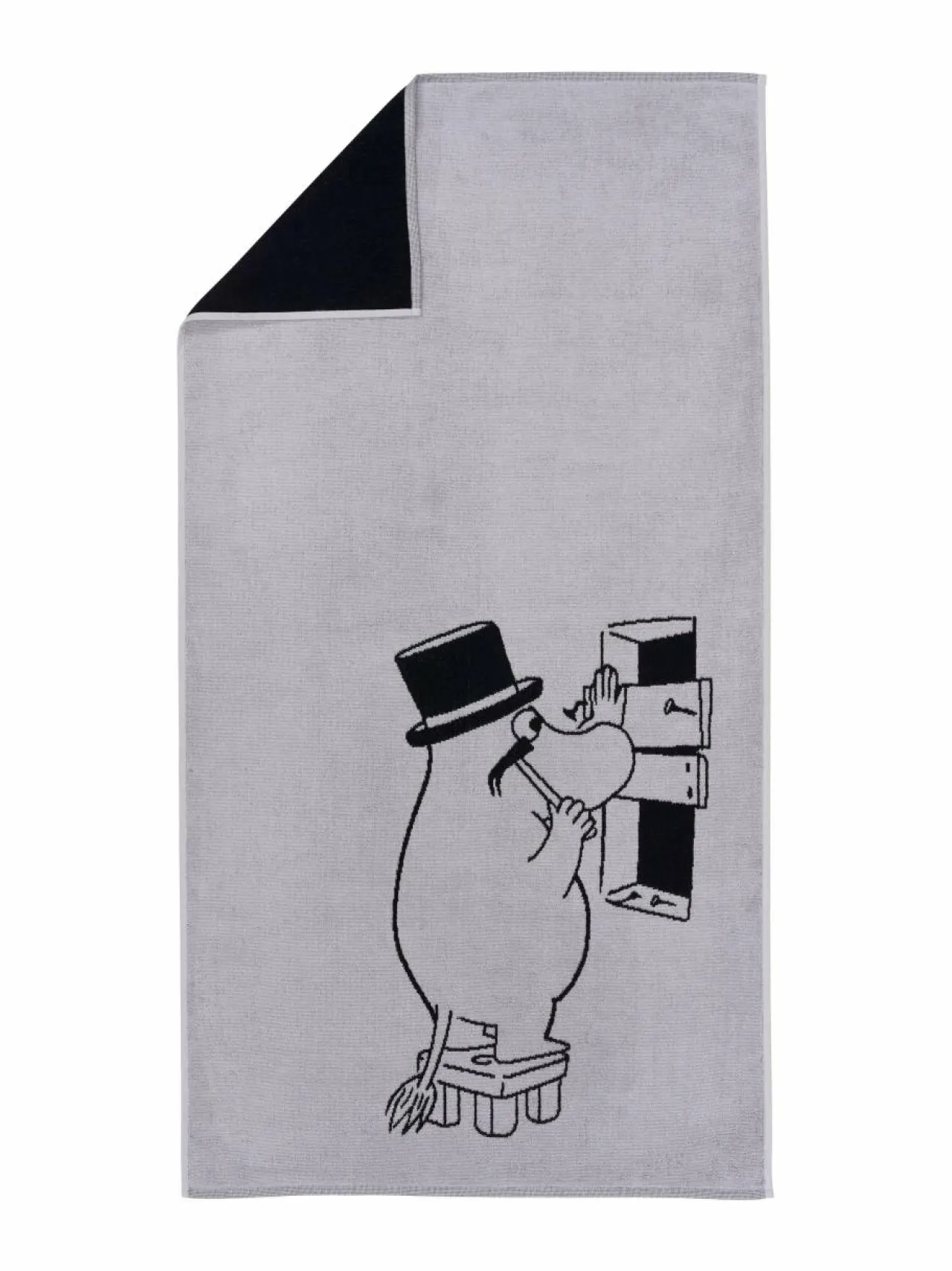 Moomin Arabia Muumipappa- luomupuuvillainen kylpypyyhe, 70 x 140 cm^ Kylpyhuonetekstiilit