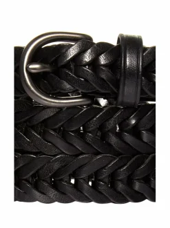 Vyöt<Dragon Diffusion Nahkainen punosvyö, L 2 cm BLACK
