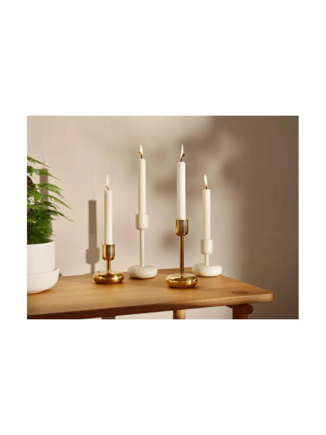Kynttilät & Lyhdyt<Iittala Nappula -kynttilänjalkasetti 2 kpl GOLD