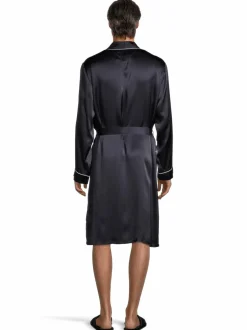Pyjamat & Kylpytakit<Cap Horn loungewear Nathan-silkkiaamutakki DK. BLUE
