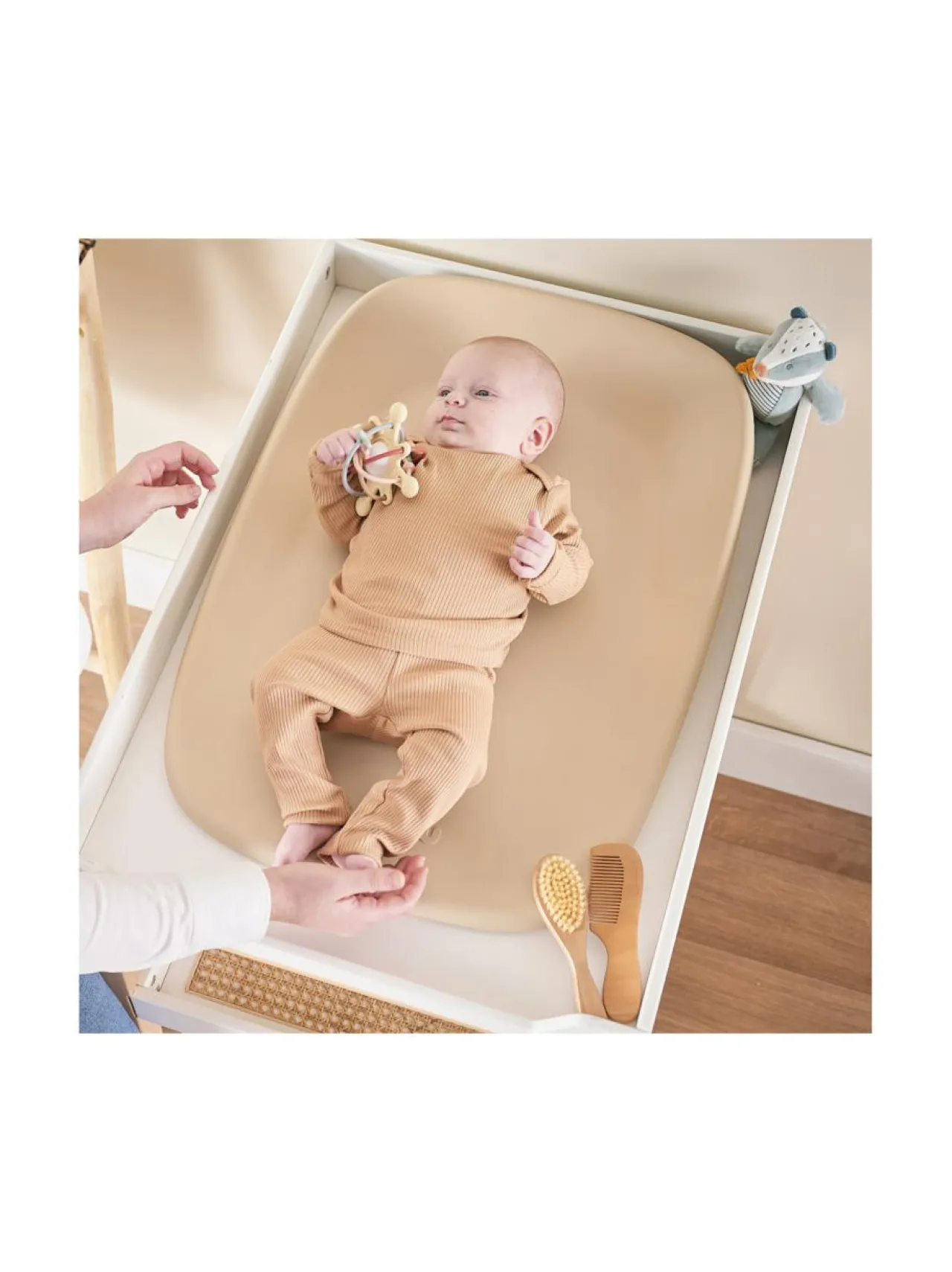 Vauvat & Taaperot<NATTOU Vaipanvaihtoalusta Softy, beige
