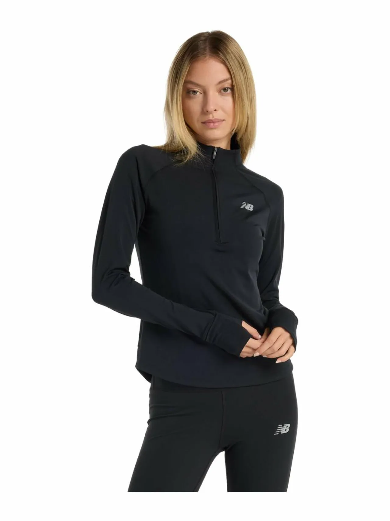 Paidat, Hupparit & Colleget<New Balance NB Harmony Half Zip -treenipaita BK BLACK