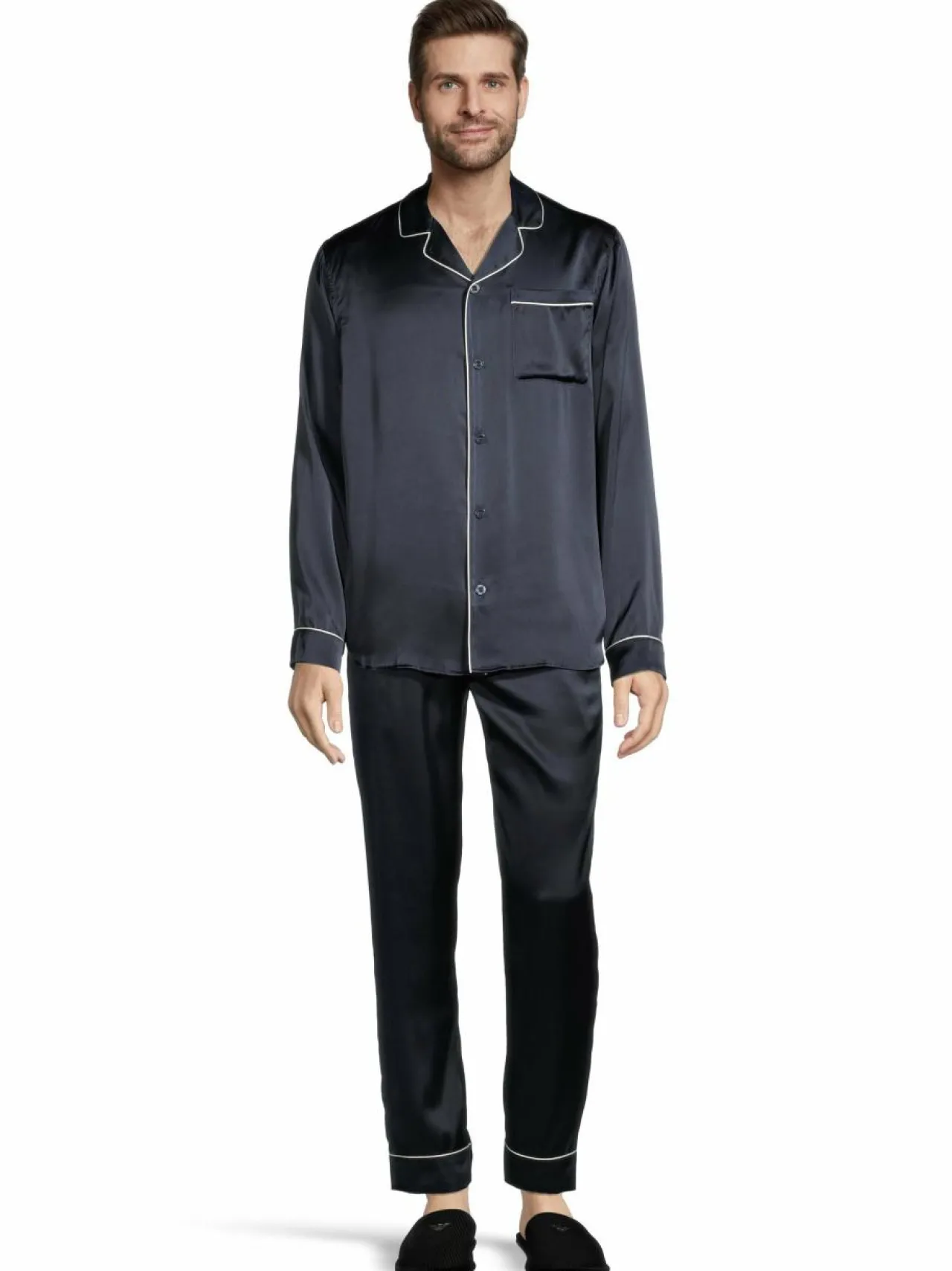 Cap Horn loungewear Neal -silkkipyjama lahjapakkauksessa^ Pyjamat & Kylpytakit