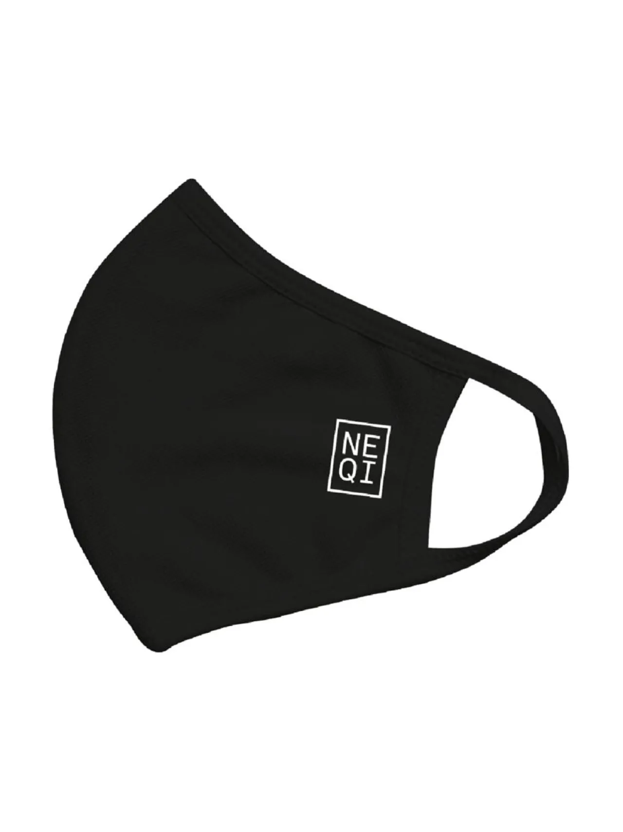NEQI Reusable Face Mask Tuplapakkaus, Black + Silver^ Kasvomaskit
