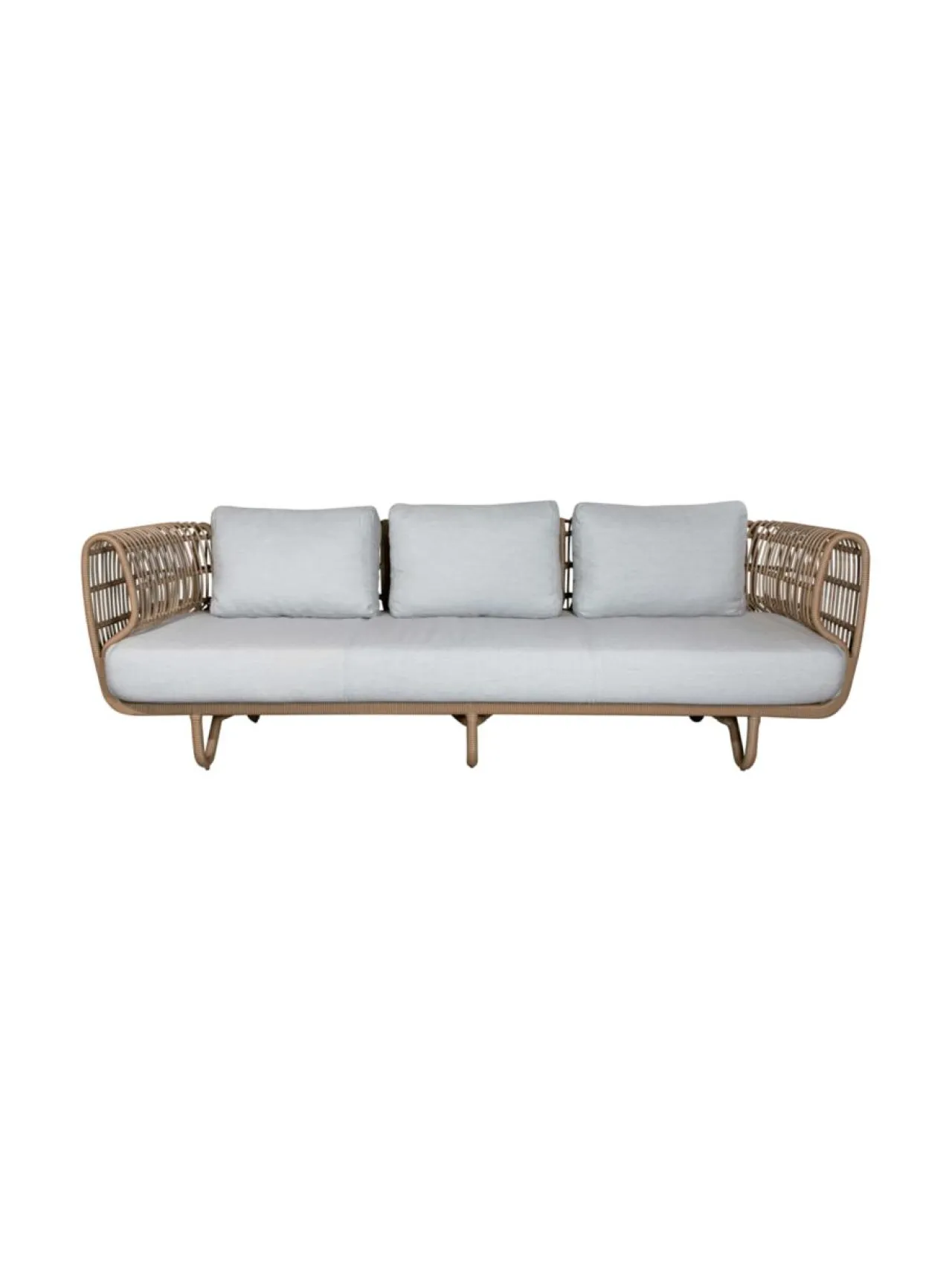 Puutarhakalusteet & Pehmusteet<Cane-Line Nest -kolmen istuttava sohva BEIGE