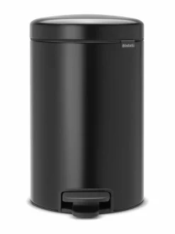 Roskakorit & -Pussit<Brabantia NewIcon-poljinroskakori 12 l MATT BLACK (MUSTA)