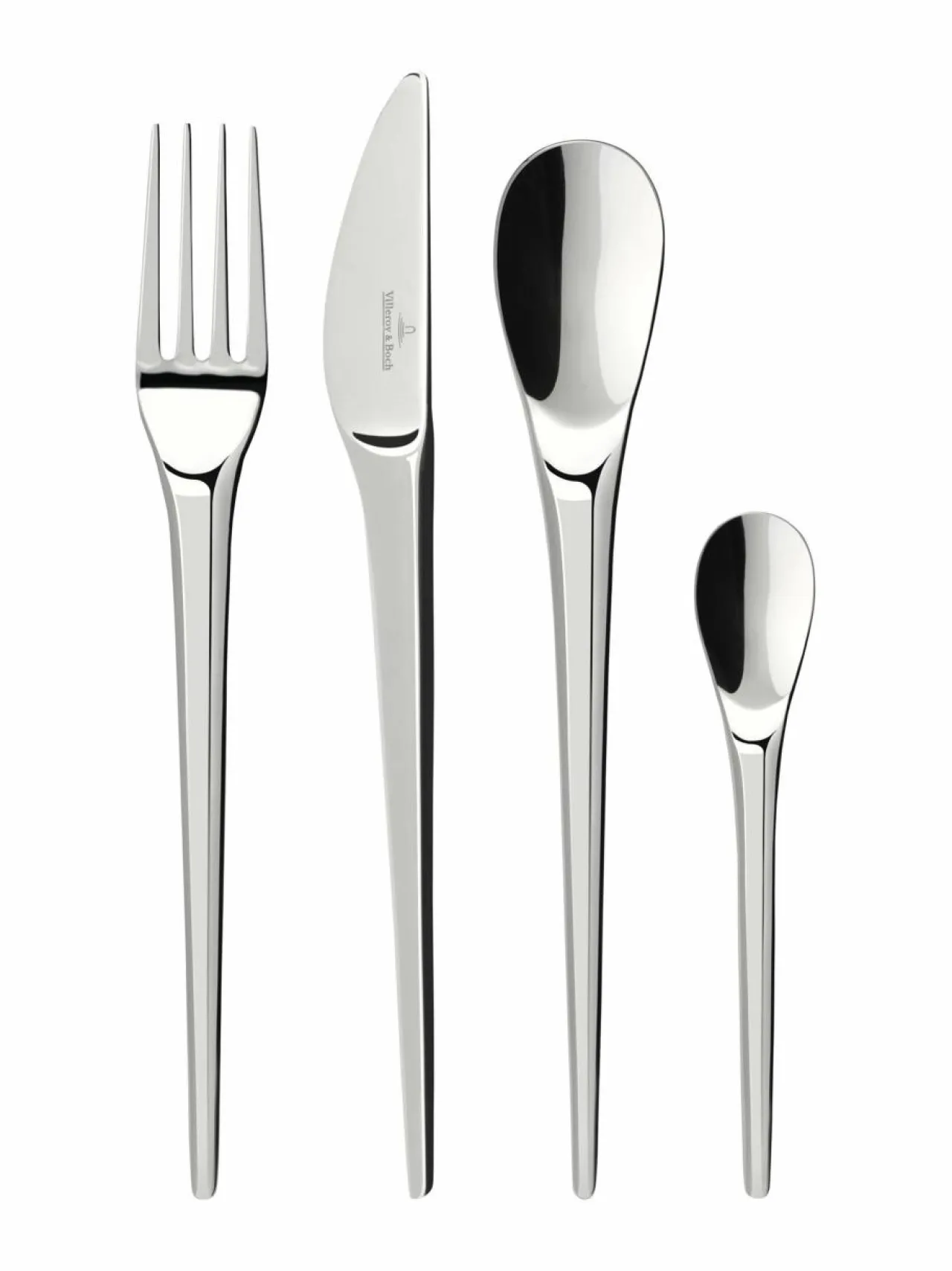 Aterimet & Tarjoiluvälineet<Villeroy & Boch NewMoon-aterinsetti, 24 osaa TERÄS