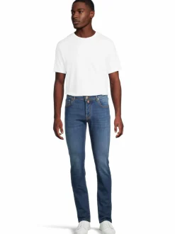 Farkut<Jacob Cohen Nick 5 Pocket Slim Fit -farkut 200D MEDIUM BLUE