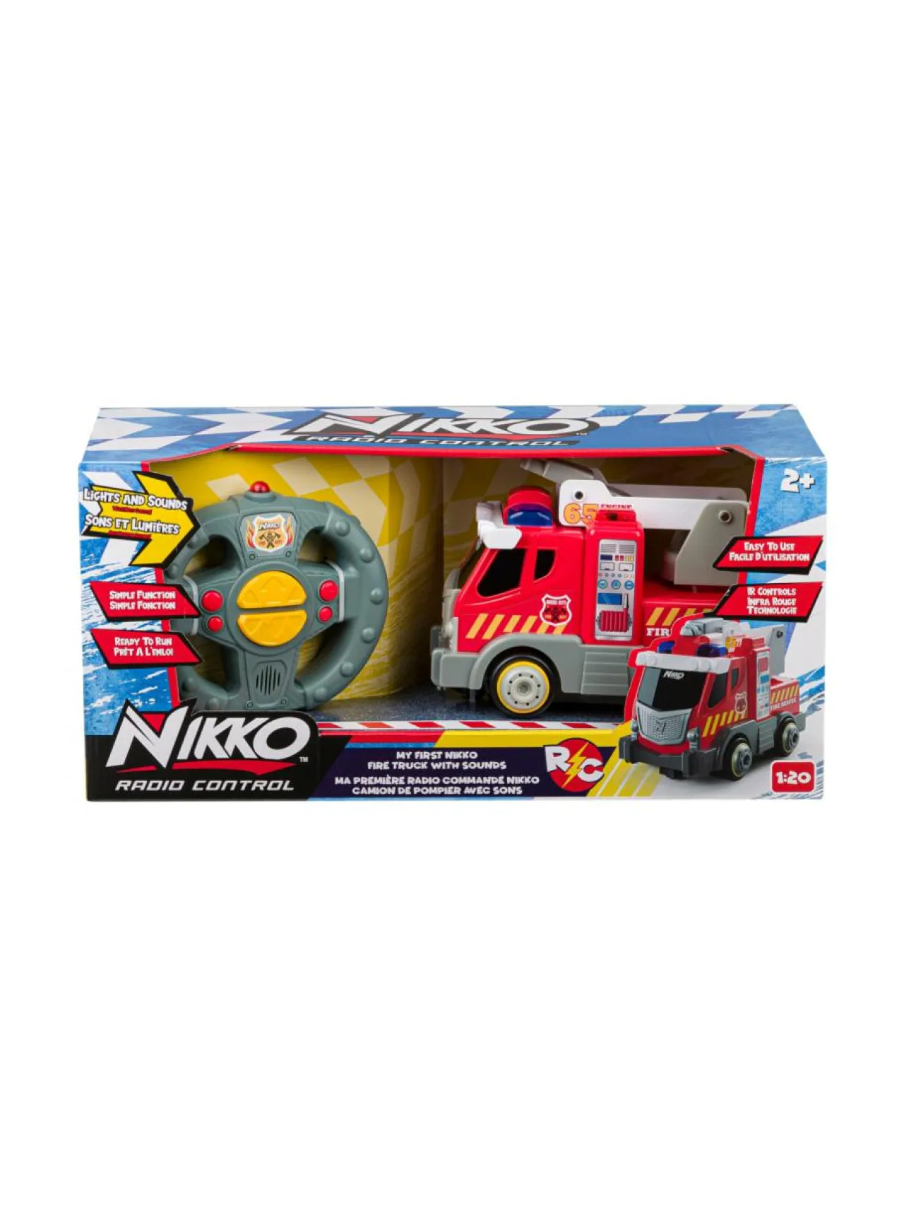 Autot Ja Muut Ajoneuvot<NIKKO Kauko-ohjattava auto My First RC - Paloauto, 1:20