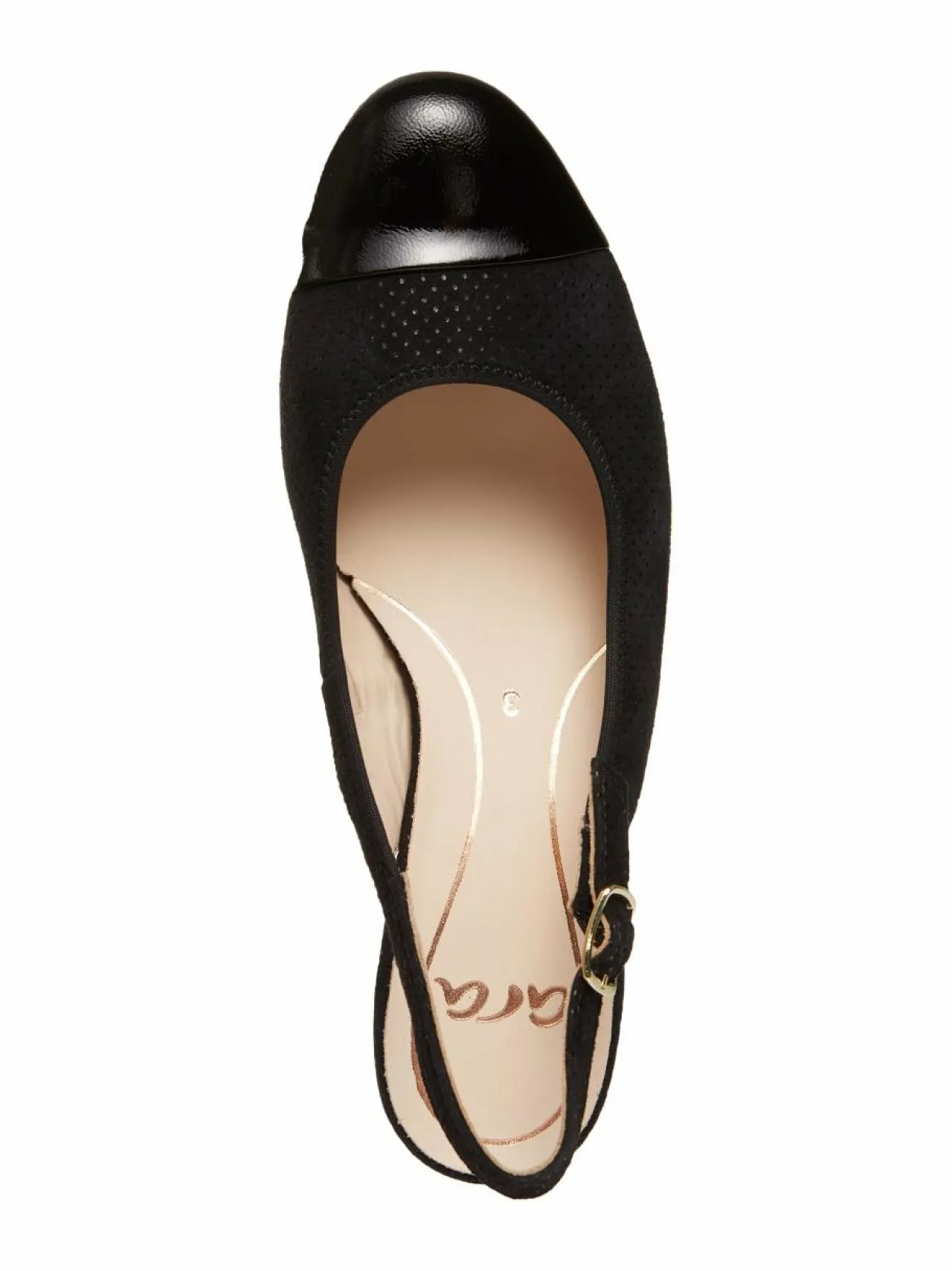 Avokkaat & Korkokengät<ara Nizza 2.0 slingback -mokkanahka-avokkaat 01 SCHWARZ