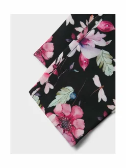 Housut & Jumpsuitit|Housut<Name It NkfAlfa Softshell -housut BLACK AOP:BIG FLOWER