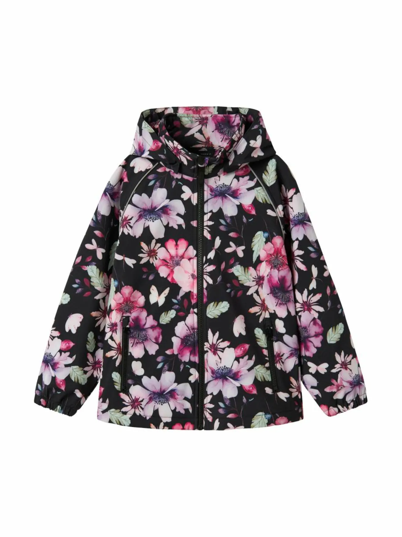 Ulkoiluvaatteet|Ulkoiluvaatteet<Name It NkfAlfa Softshell -takki BLACK AOP:BIG FLOWER
