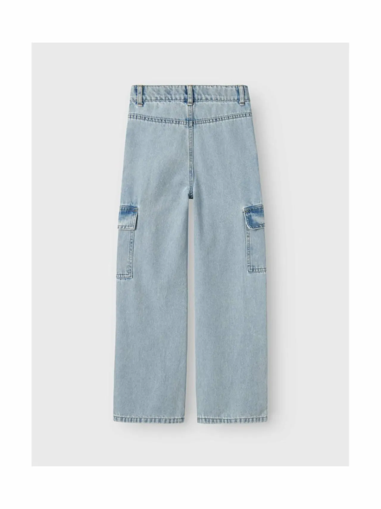 Farkut|Farkut<Name It NkfRose Wide Cargo -farkut LIGHT BLUE BLEACHED DENIM