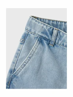 Farkut|Farkut<Name It NkfRose Wide Cargo -farkut LIGHT BLUE BLEACHED DENIM