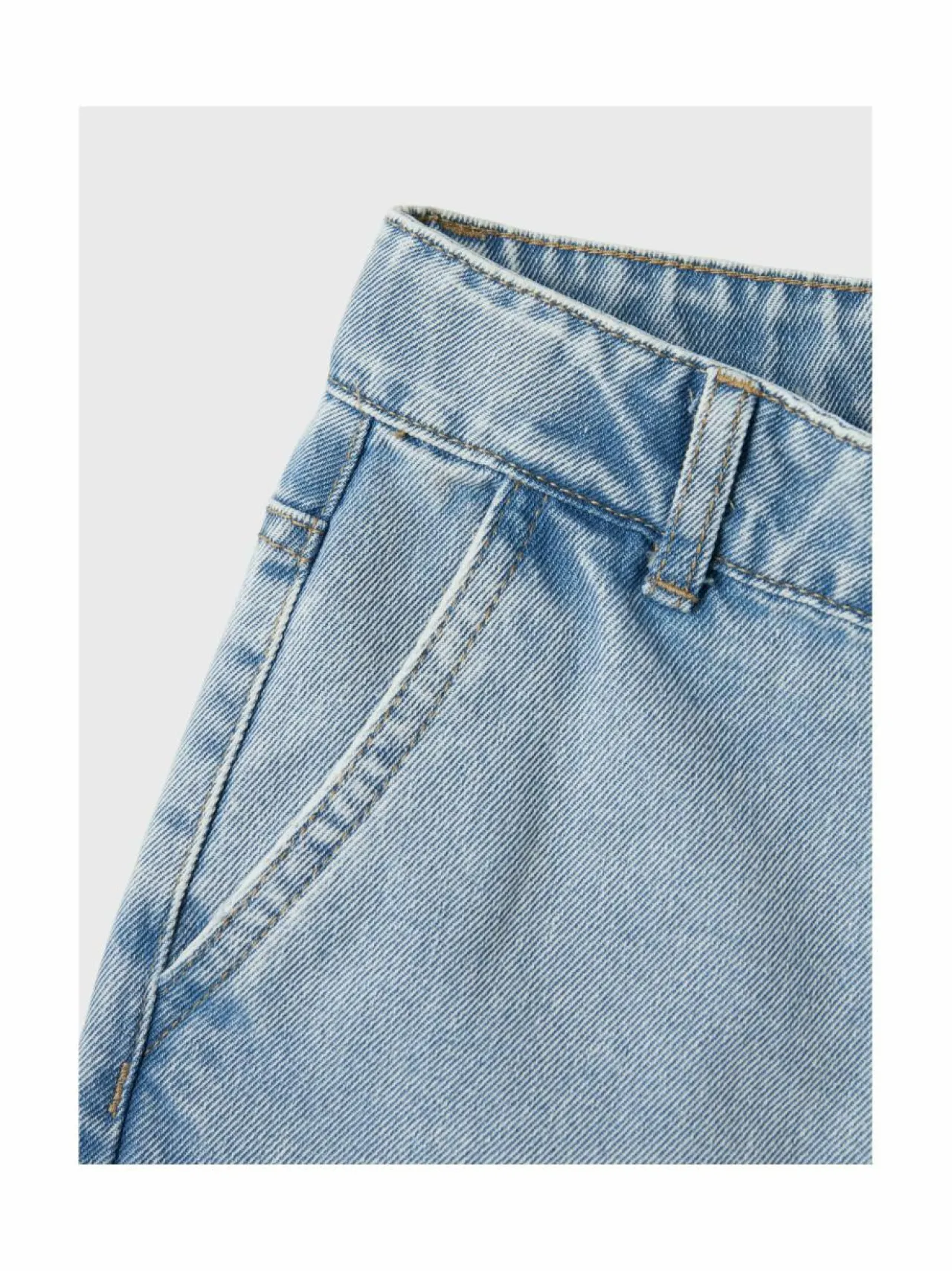 Farkut|Farkut<Name It NkfRose Wide Cargo -farkut LIGHT BLUE BLEACHED DENIM
