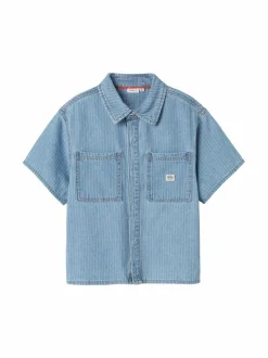 Paidat|Paidat<Name It NkmFelix-paita LIGHT BLUE DENIM STRIPES:STRIPES