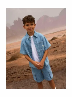 Paidat|Paidat<Name It NkmFelix-paita LIGHT BLUE DENIM STRIPES:STRIPES