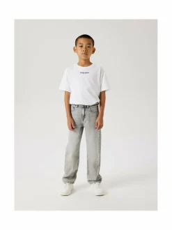 Farkut|Farkut<Name It Nkmryan Straight -farkut LIGHT GREY DENIM