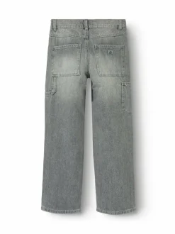 Farkut|Farkut<Name It NkmRyan Straight -farkut LIGHT GREY DENIM