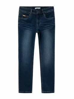 Farkut<Name It NkmSilas Slim Fleece -farkut DARK BLUE DENIM