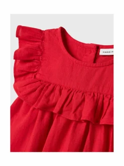 Mekot & Hameet<Name It NmfFalinnen-mekko CHINESE RED