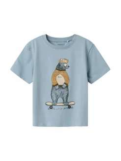 T-Paidat<Name It NmmLinden T-paita DUSTY BLUE