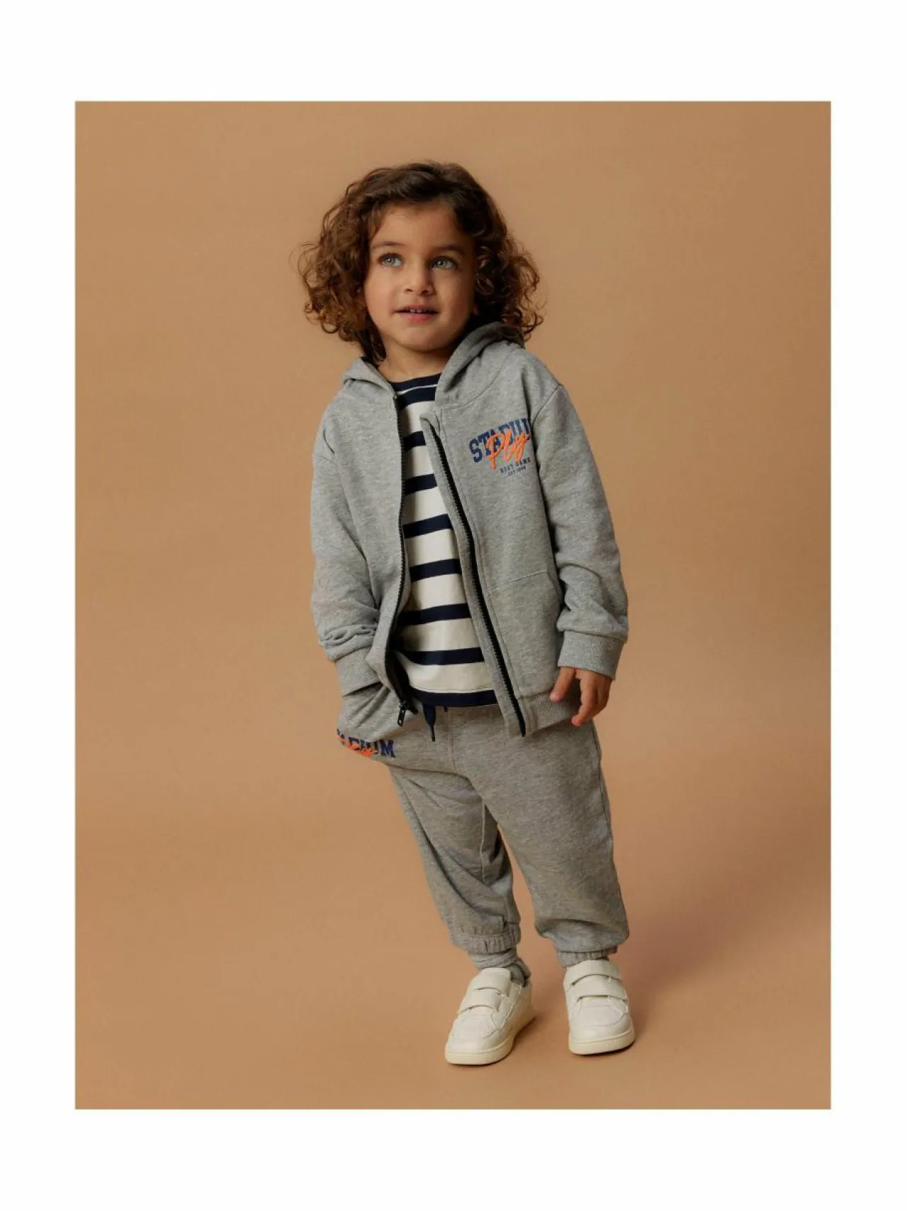 Housut<Name It NmmLucas-collegehousut GREY MELANGE