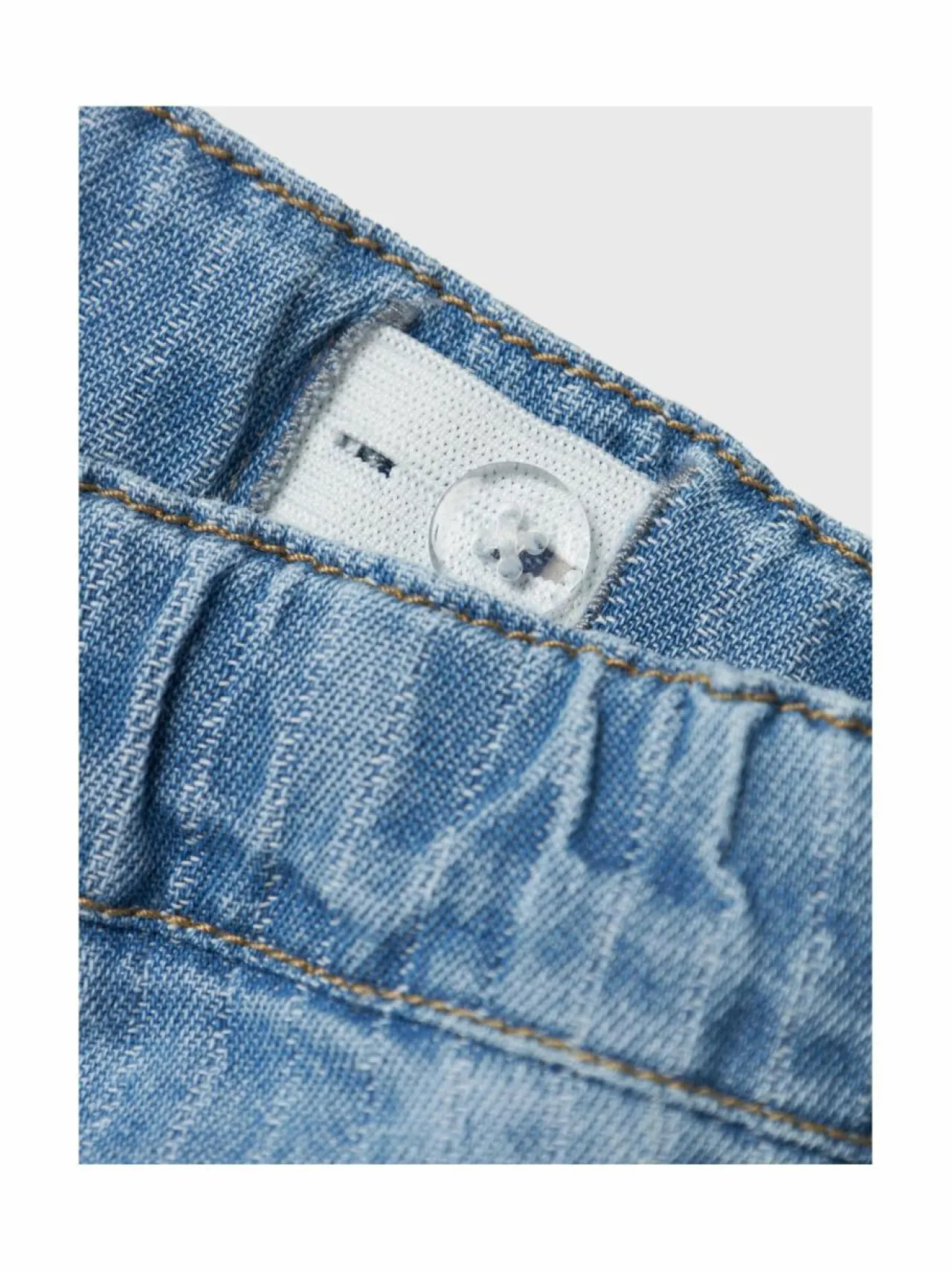 Shortsit<Name It NmmRyan-farkkushortsit LIGHT BLUE DENIM STRIPES:STRIPES