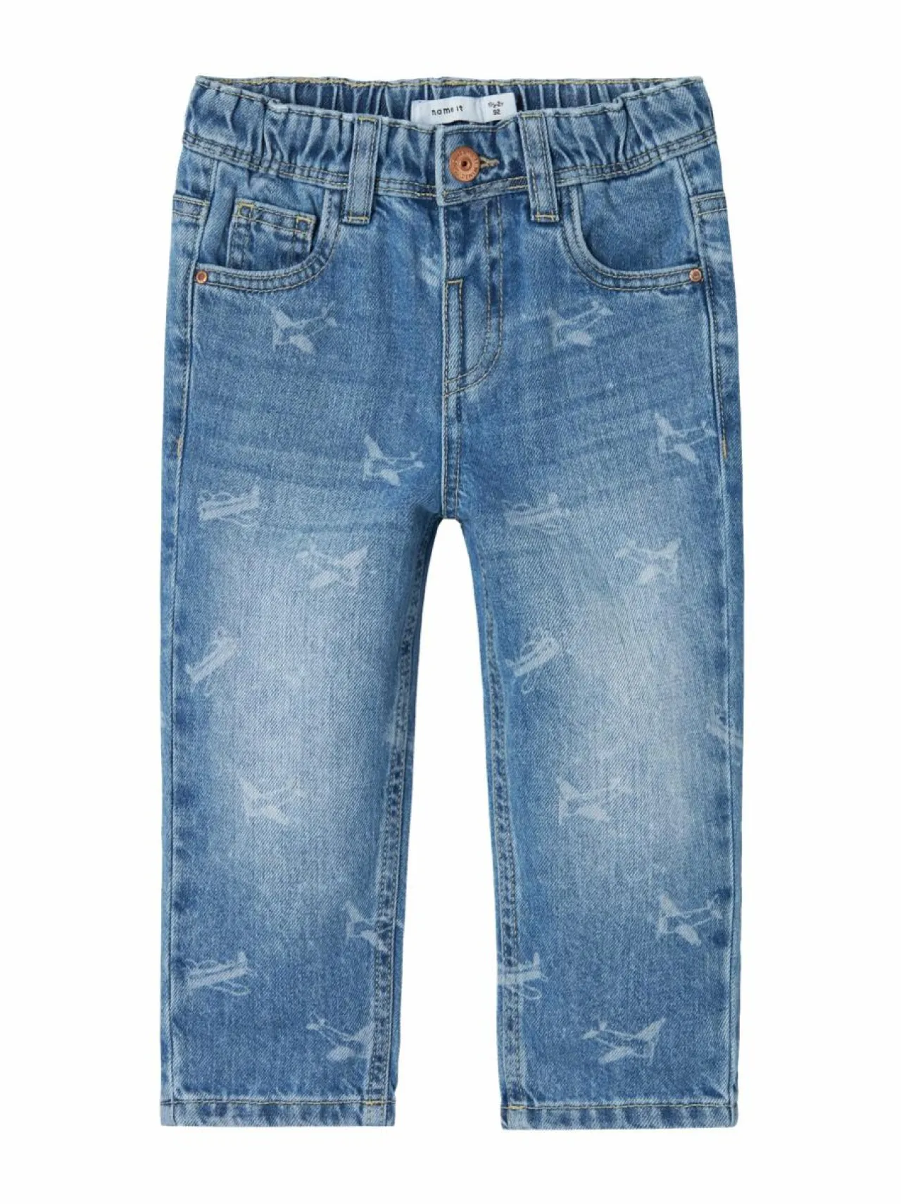 Farkut<Name It NmmSilas Tapered -farkut MEDIUM BLUE DENIM