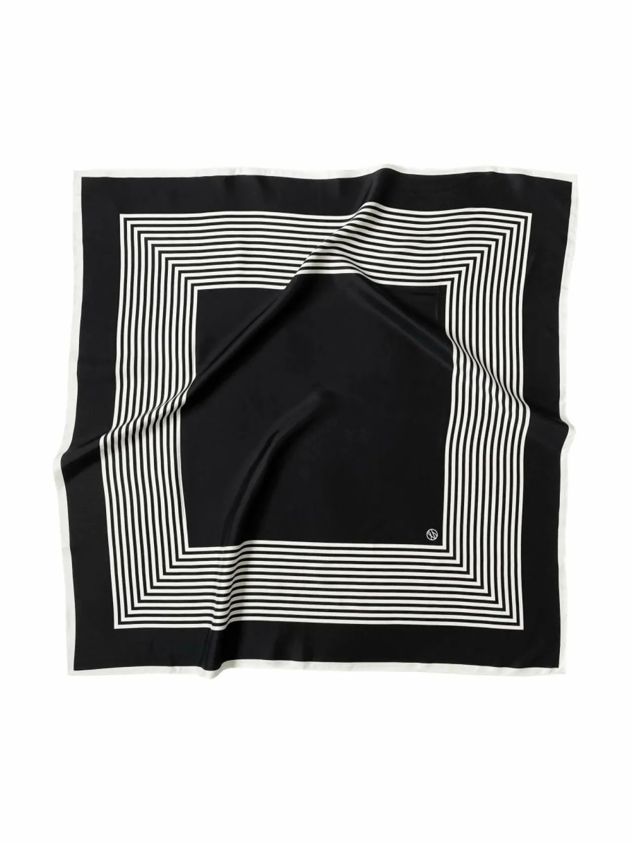 Huivit & Kaulaliinat<lescarf No. 2 -silkkihuivi BLACK & CREAM
