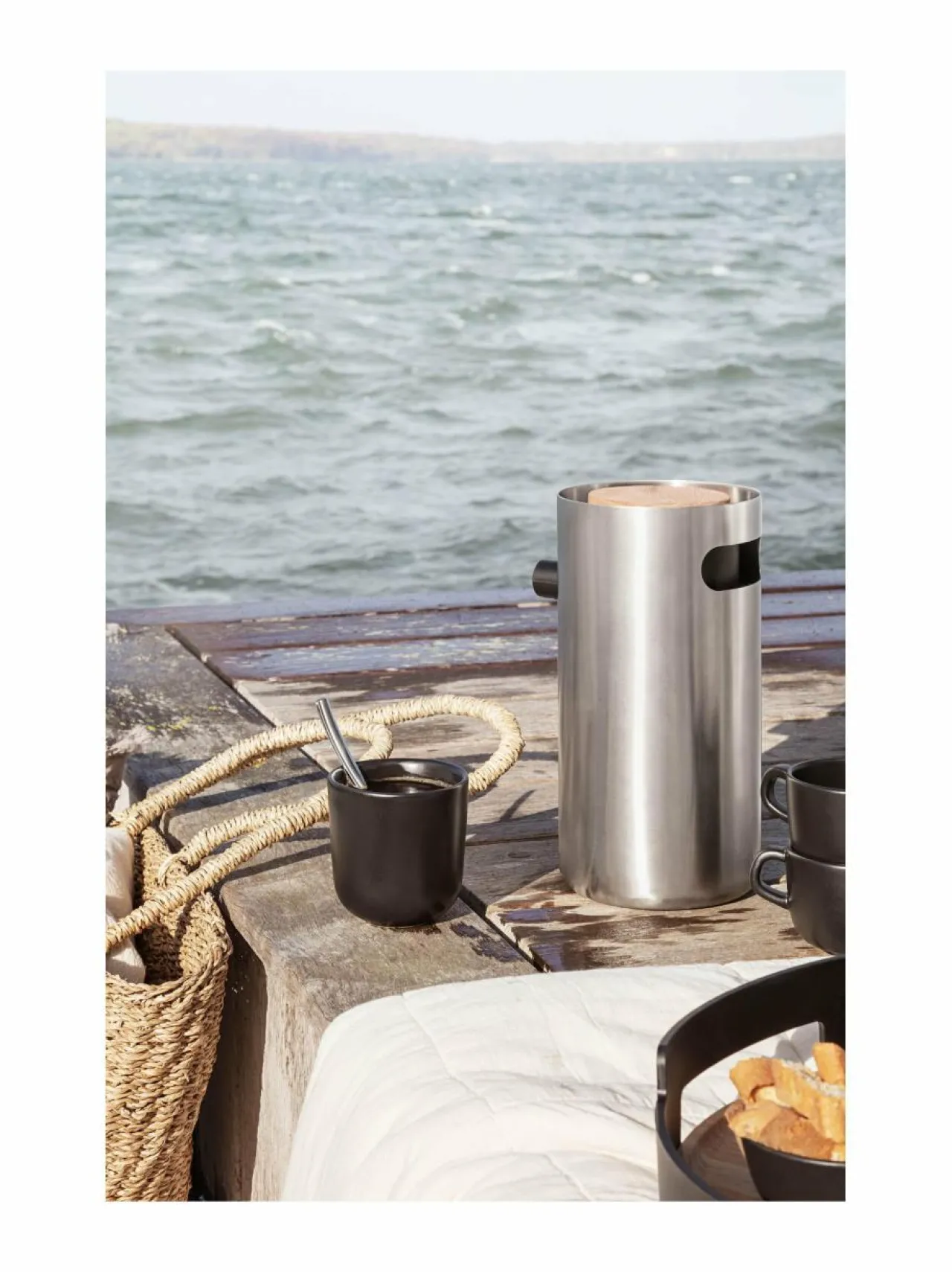 Tee, Kahvi & Vesi<Eva Solo Nordic Kitchen -pumpputermos 1,8 l STEEL