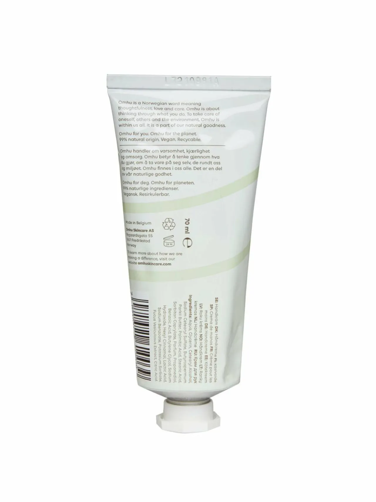 OMHU Nourishing Seaweed Hand Cream -käsivoide 70 ml^ Vartalonhoito