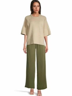 Housut<Object ObjFrame Lisa Wide -housut CAPULET OLIVE DETAIL:COL